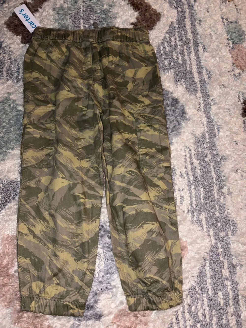 Carter's Olive Camo Jogger Pants for Kids